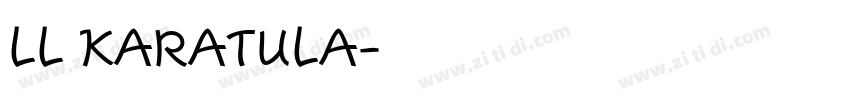 LL KARATULA字体转换